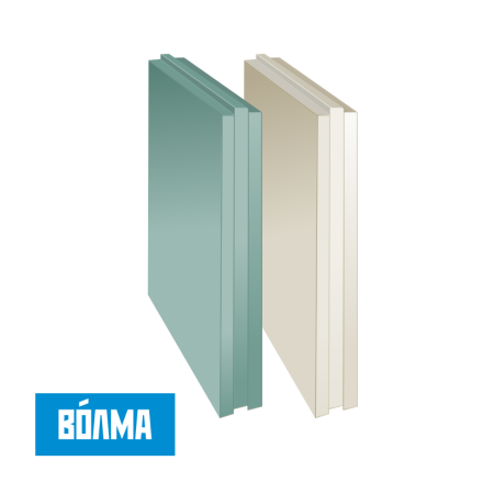 Пазогребневая плита полнотелая ВОЛМА влагостойкая (ПГПВ), 80 мм 
